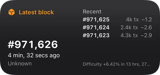Medium latest block widget